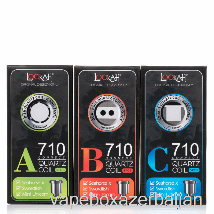 E-Juice Vape Lookah 710 Connect Quartz Coils Version D